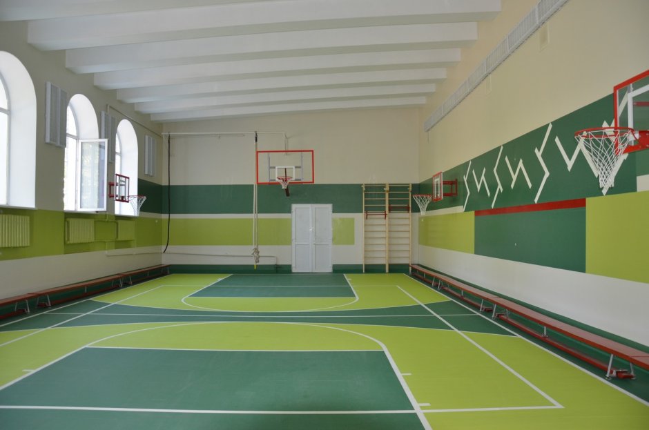 Современный спортзал в школе
