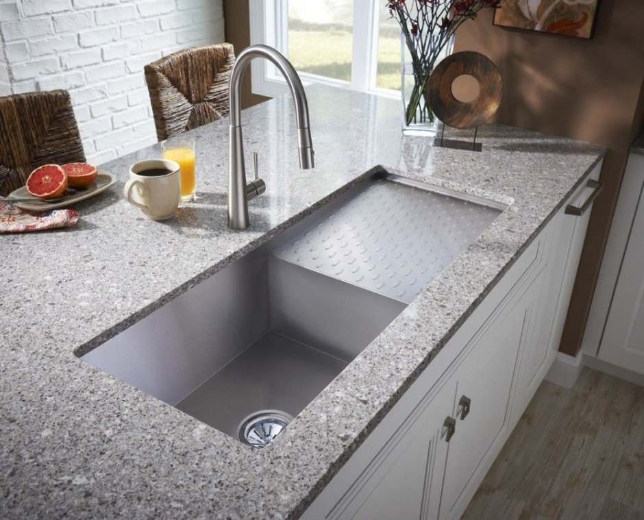 Врезная кухонная мойка Elkay Avado Sink package efu411510dbdbg 110.5х46.4см искусственный гранит