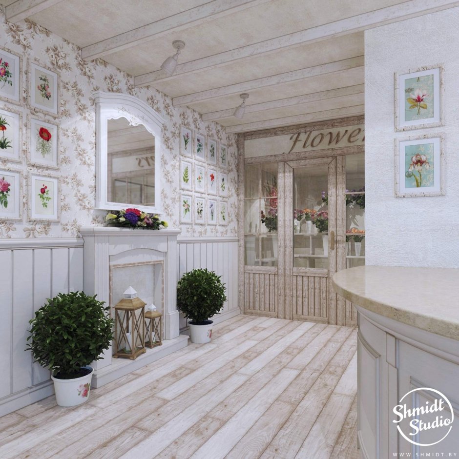 Кухня Кантри Прованс Неоклассика голубая