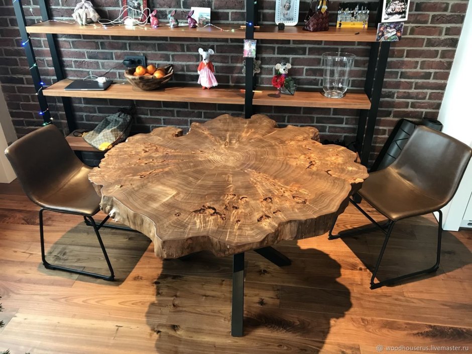 Деревянная мебель из слэба дерева