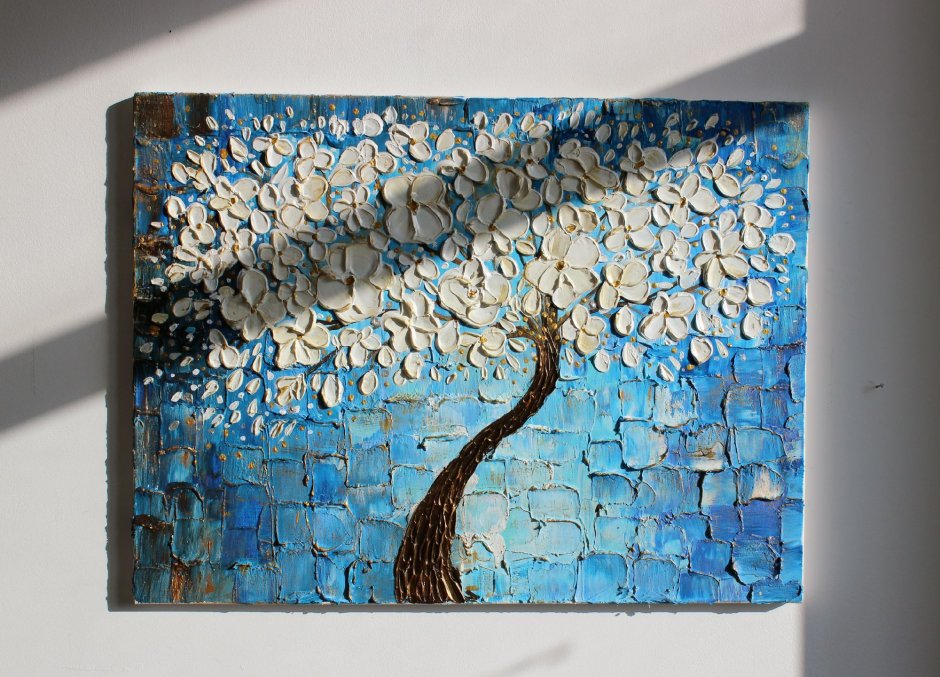 Интерьерная живопись акрилом и поталью