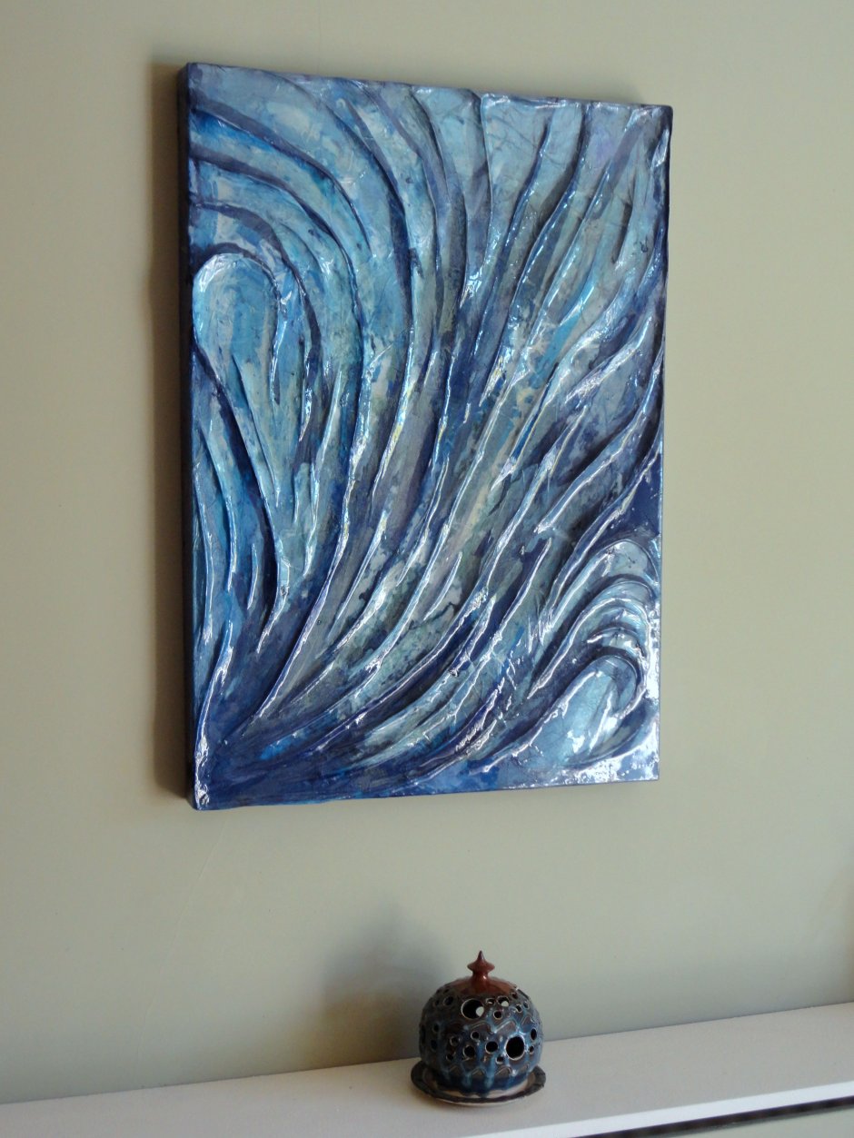 Интерьерная живопись акрилом и поталью