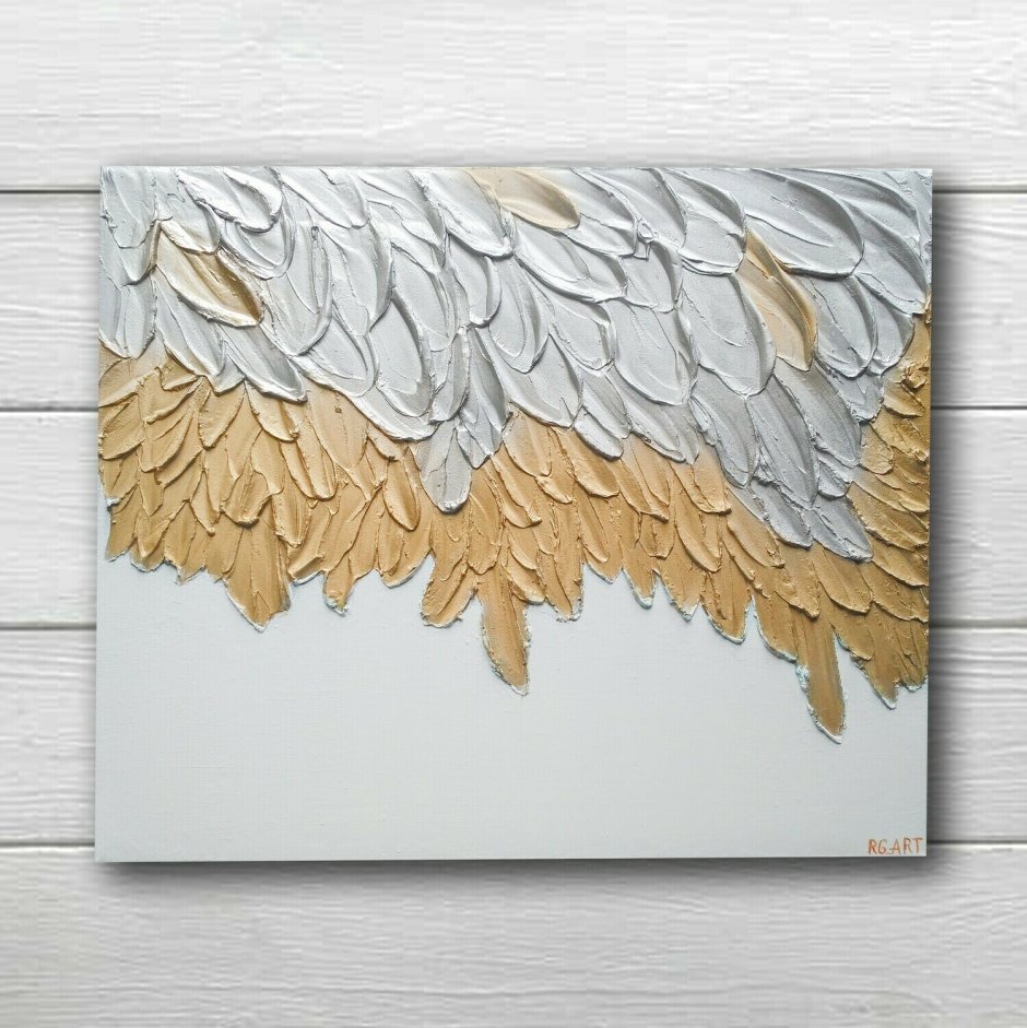 Маки акрилом с поталью