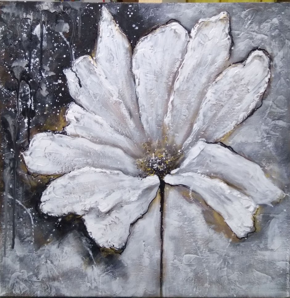 Текстурная живопись акрилом