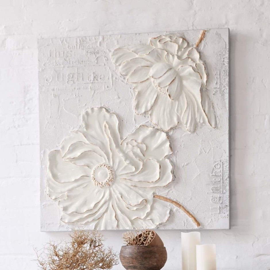 Маки акрилом с поталью