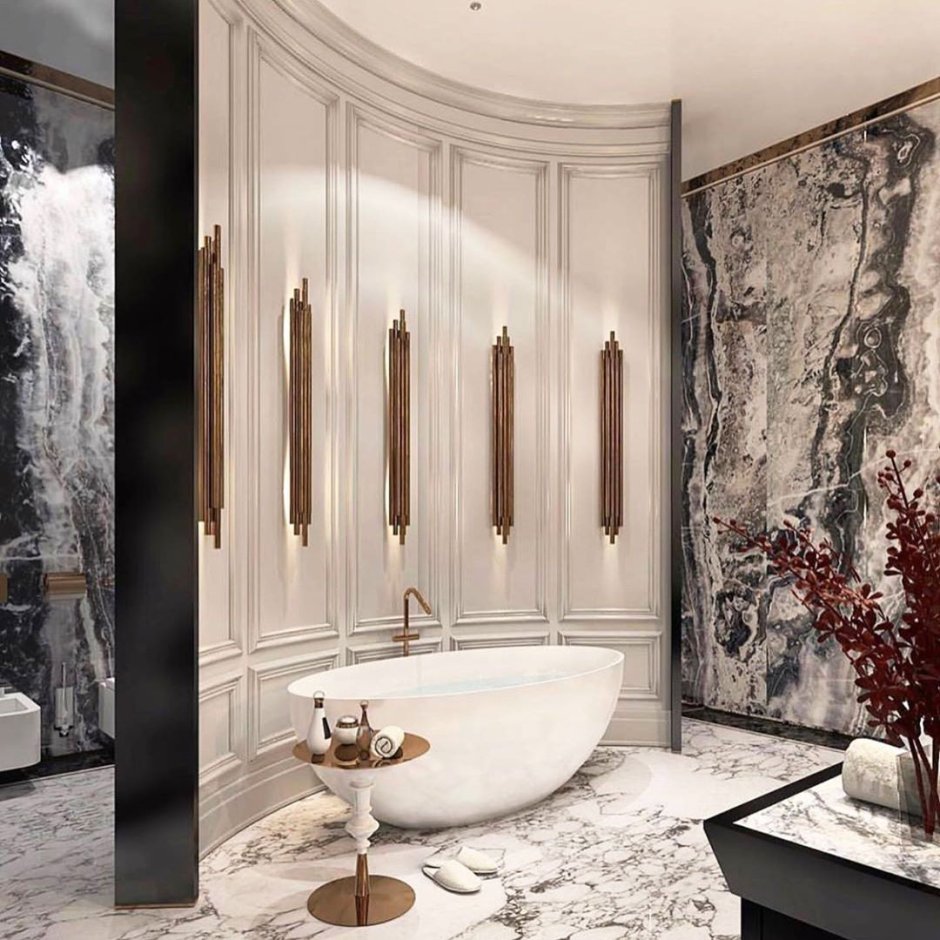 Принт розовый мрамор