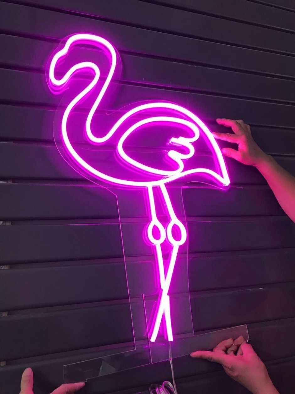 Лампа Фламинго неоновая
