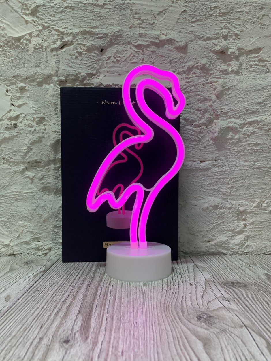 Фламинго светильник неон