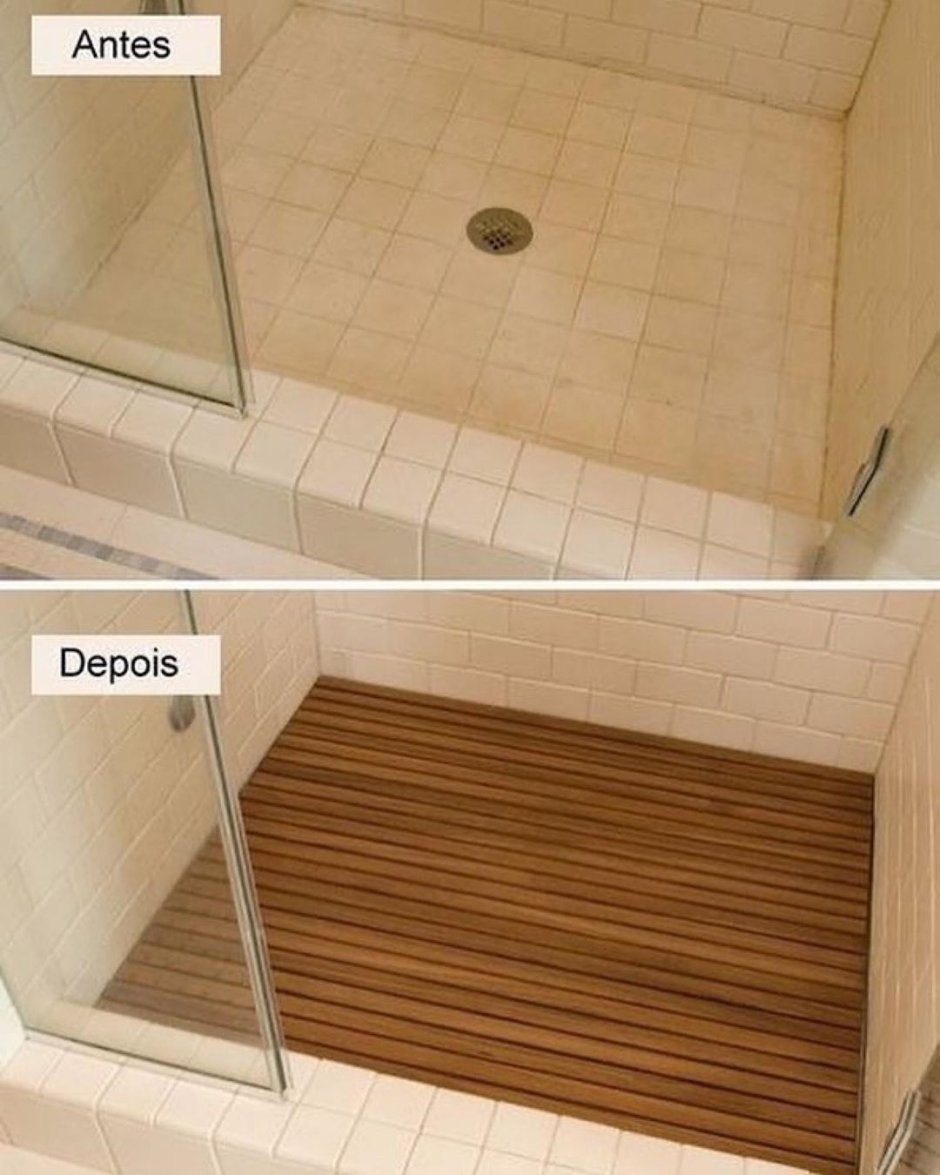 Винтажная ванная комната с душевой кабиной