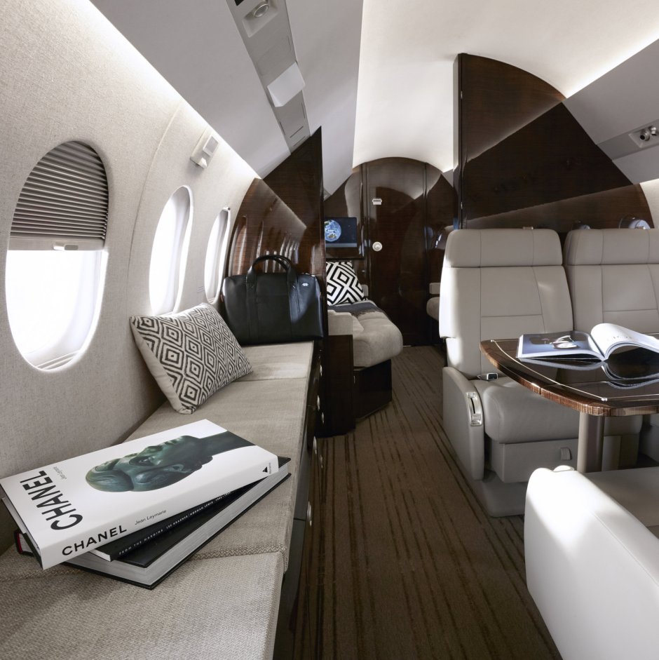 Falcon 7x самолет внутри