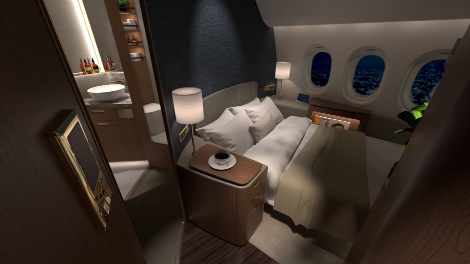 Самолёт Bombardier Global 7000 салон