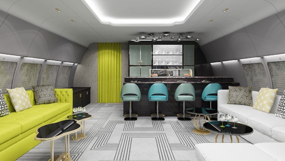 Jet private Interior Embraer Lineage 1000e Luxury