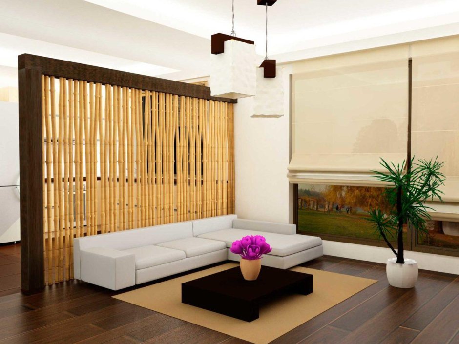 Бамбуковые перегородки для комнаты