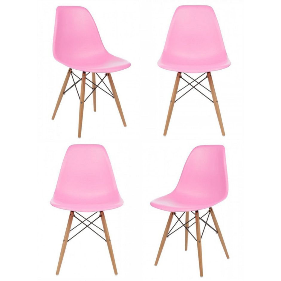 Стул Eames DSW розовый