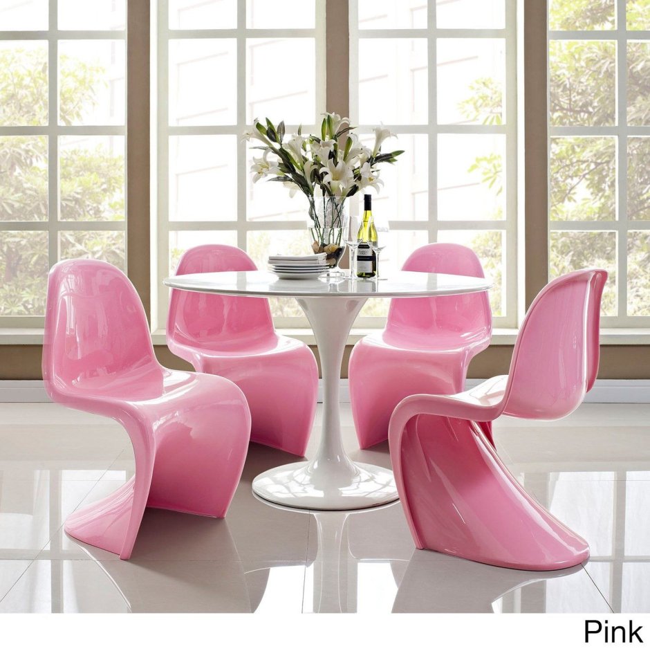 Стул Darcy White / Pink