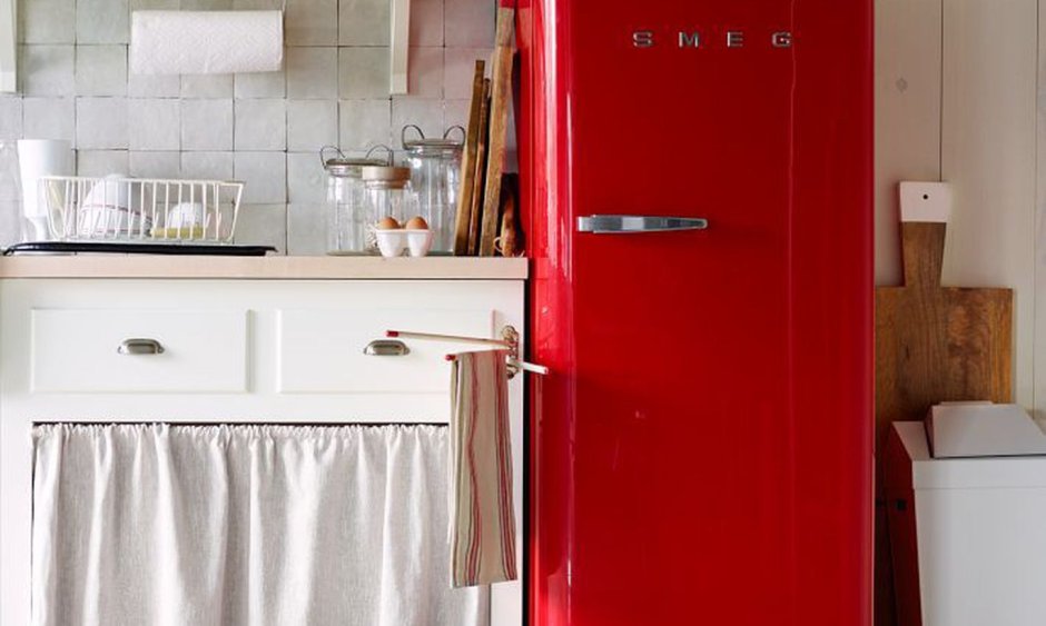 Kitchenaid холодильник красный