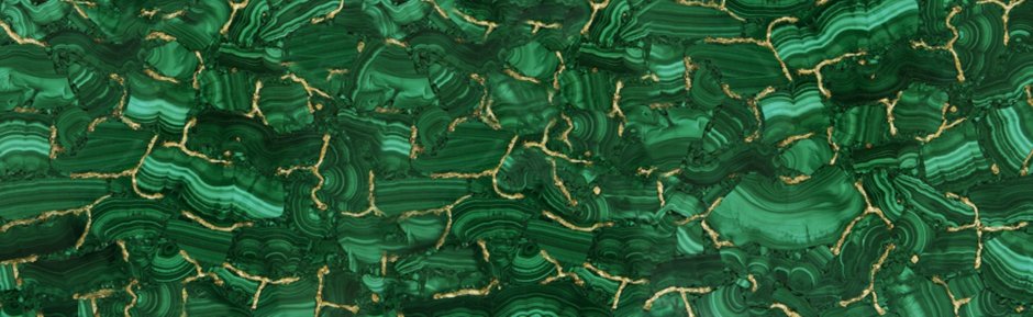 Мрамор зеленый малахит
