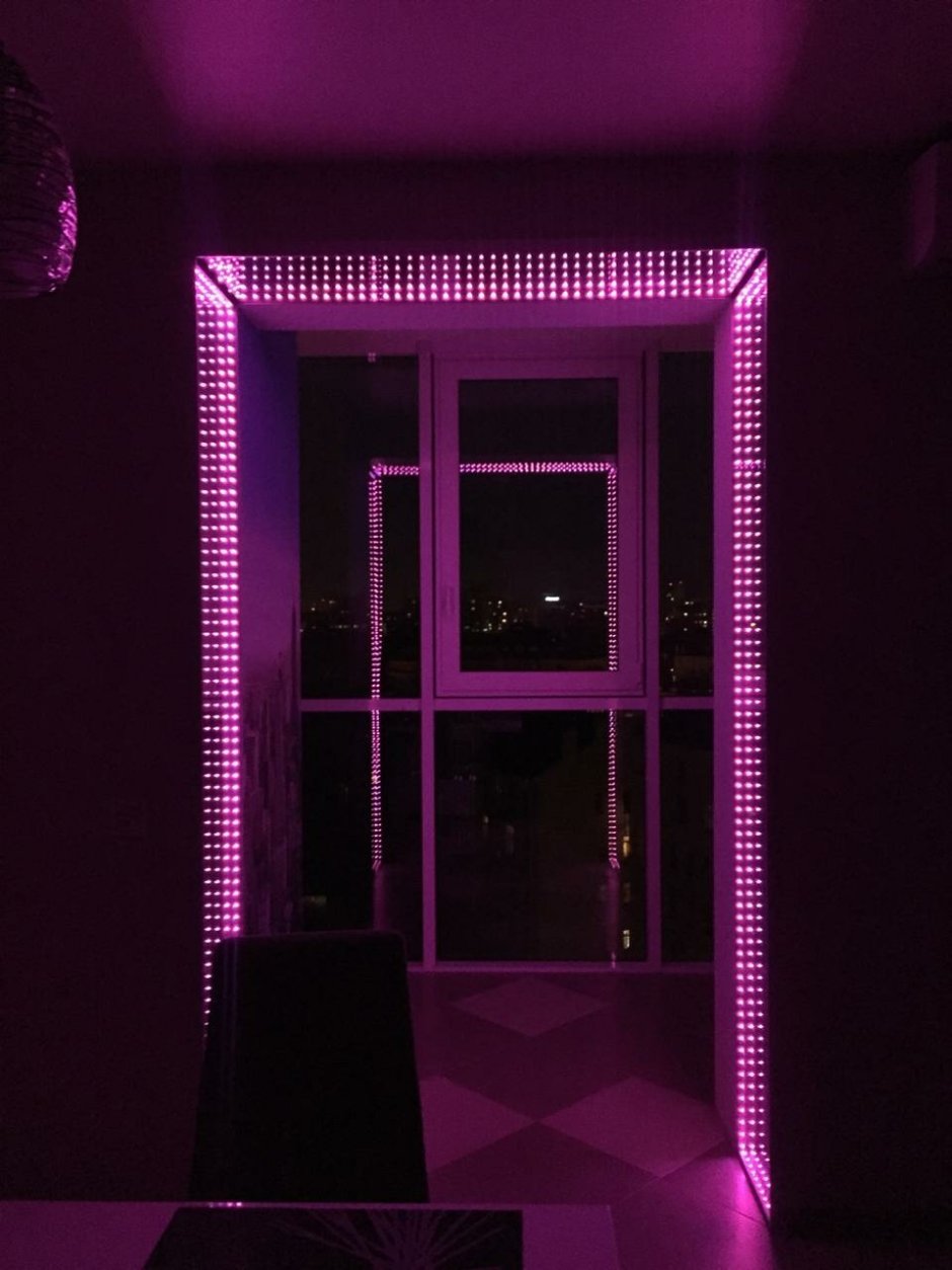 Светодиодная подсветка на балконе
