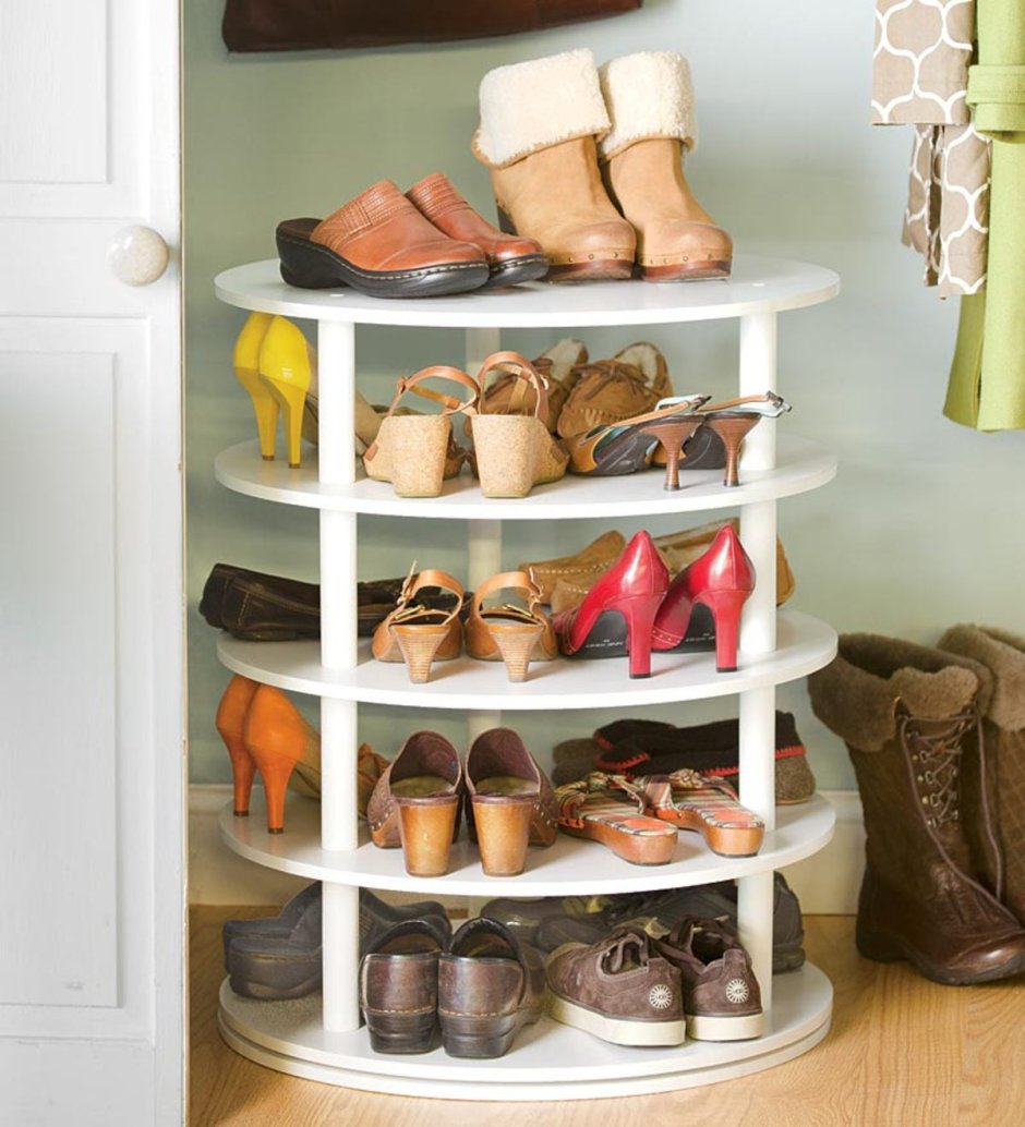Шкаф для хранения обуви с полками и дверцами