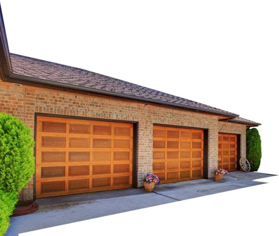 Современный гараж с плоской крышей