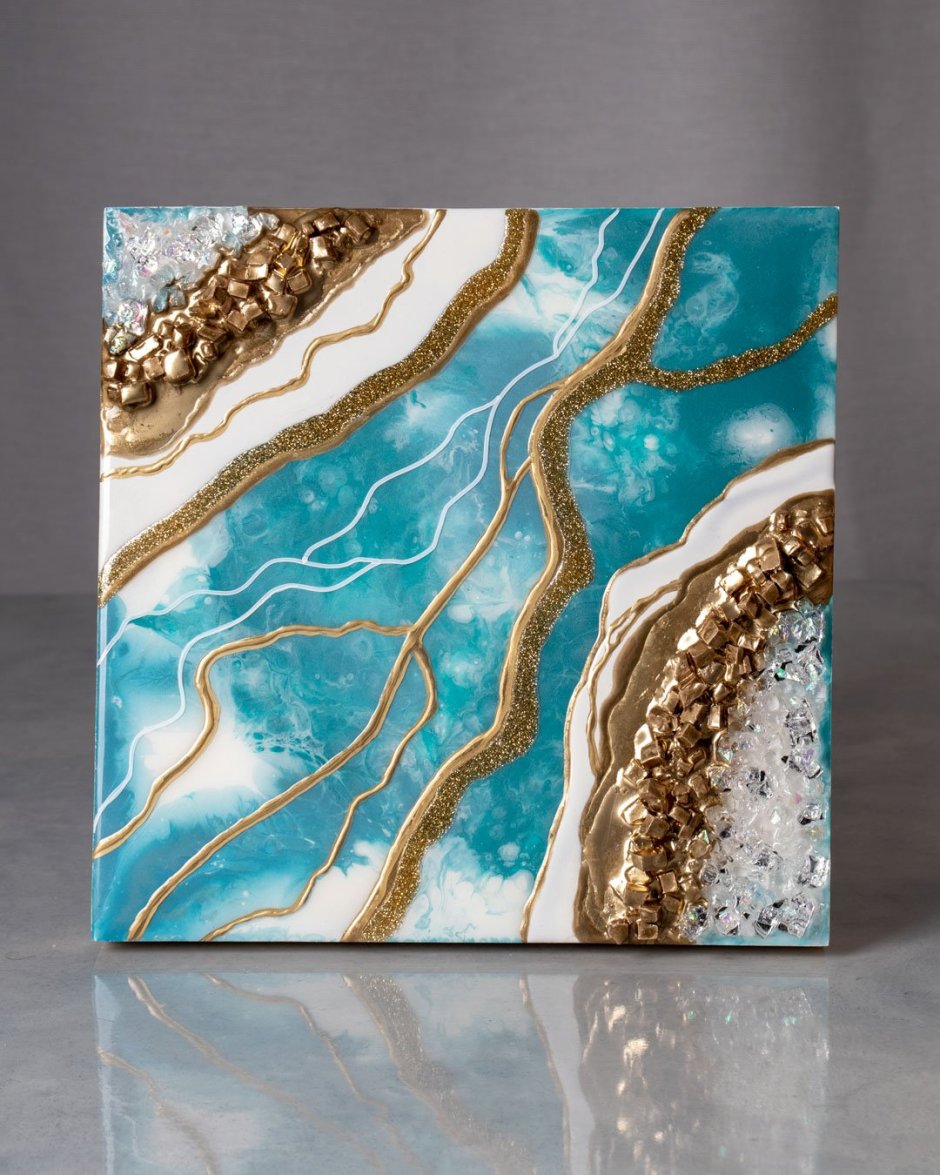 Интерьерная картина Fluid Art в интерьере