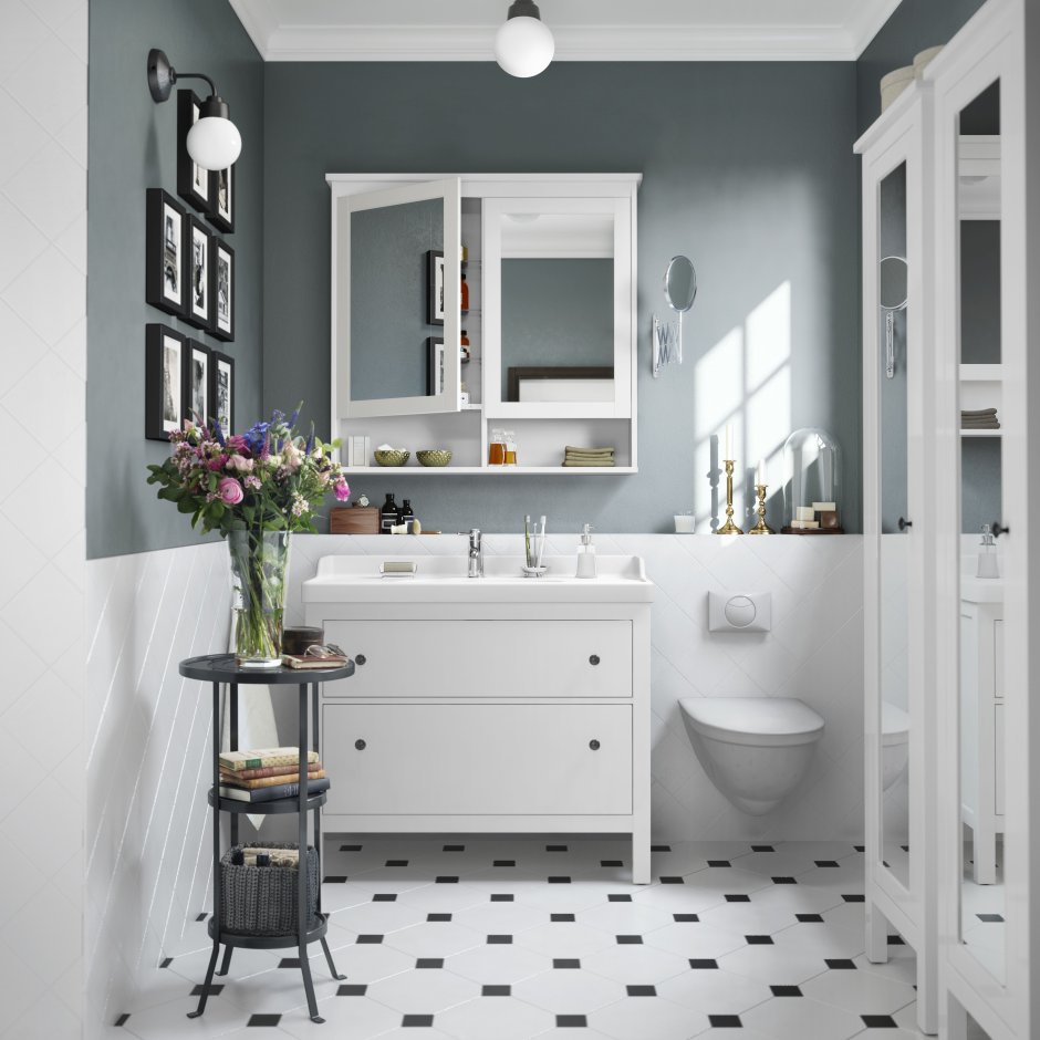 Ikea hemnes Bathroom Grey
