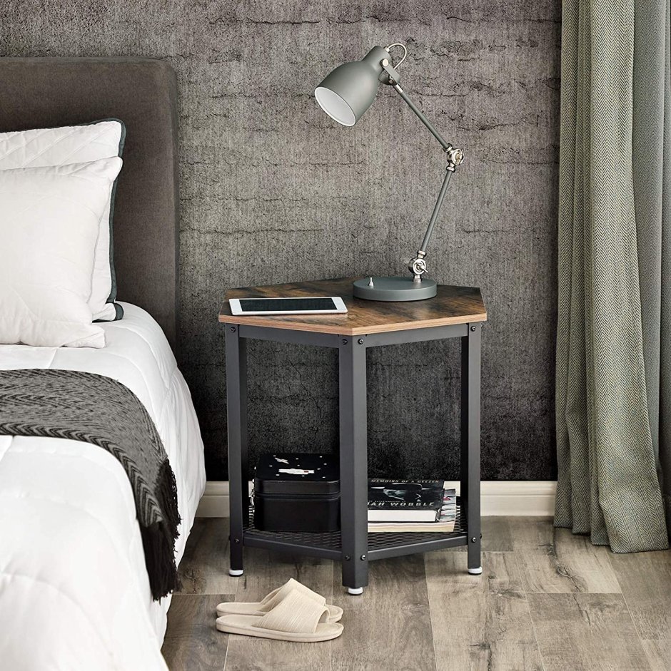 Тумба прикроватная Loft коричневого цвета артикул: IMR-1038782