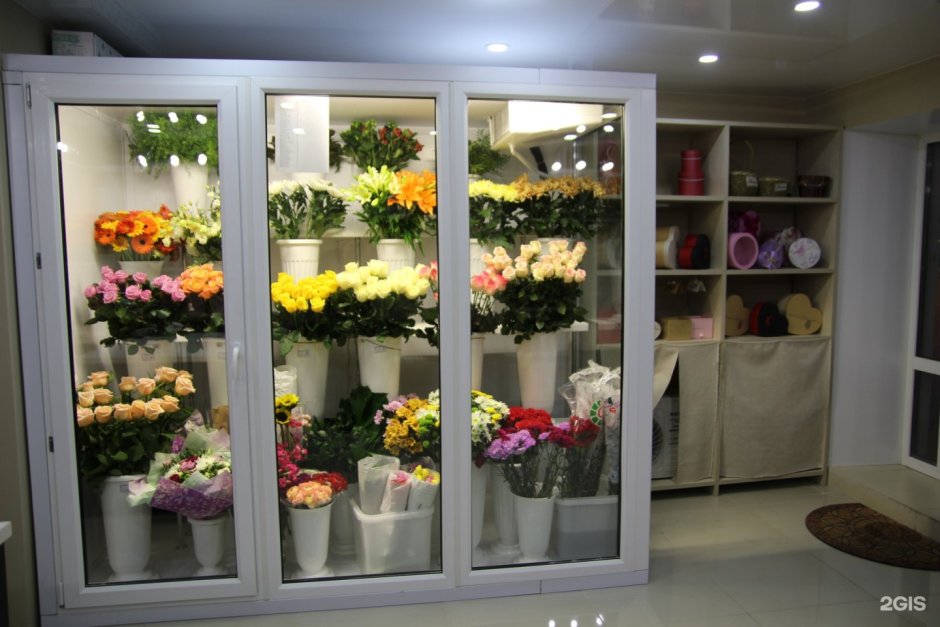 Ассортимент цветочного магазина