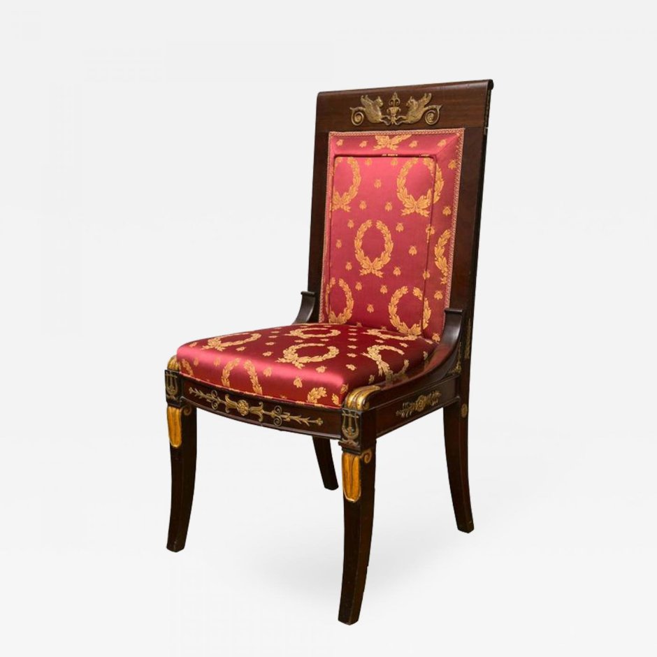 Антикварное кресло Ампир бронза
