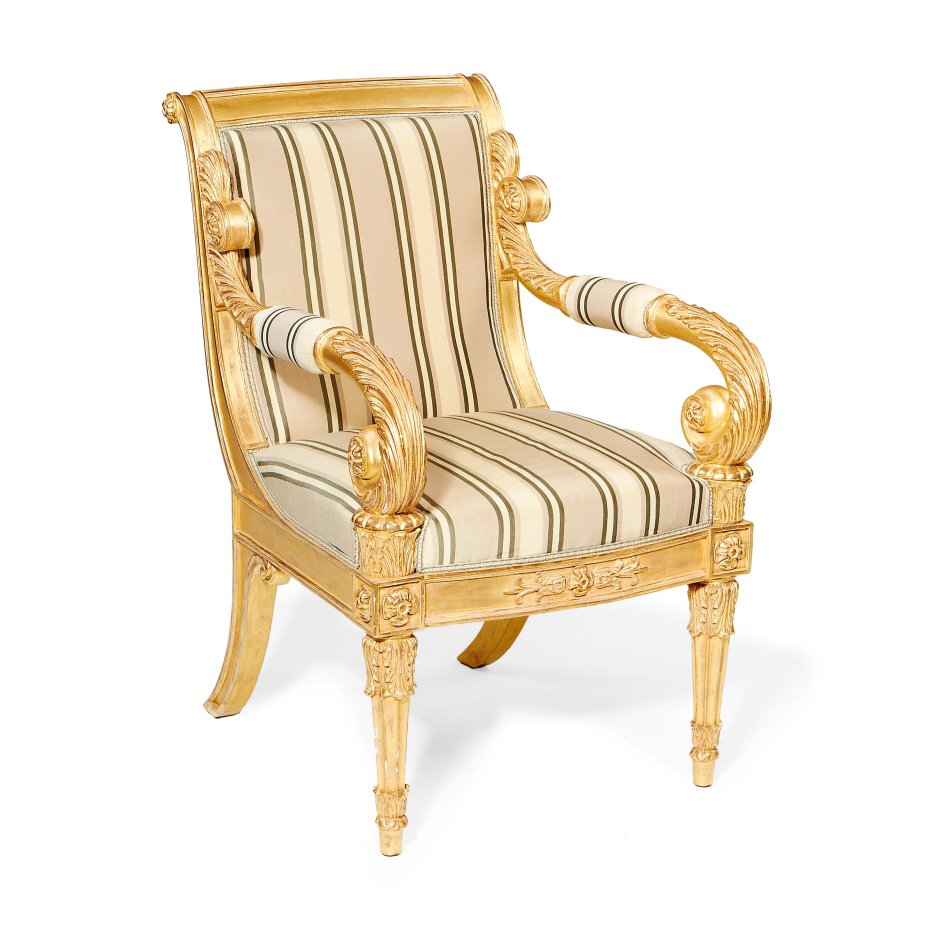 Кресло на щуках старинное 1820е годы