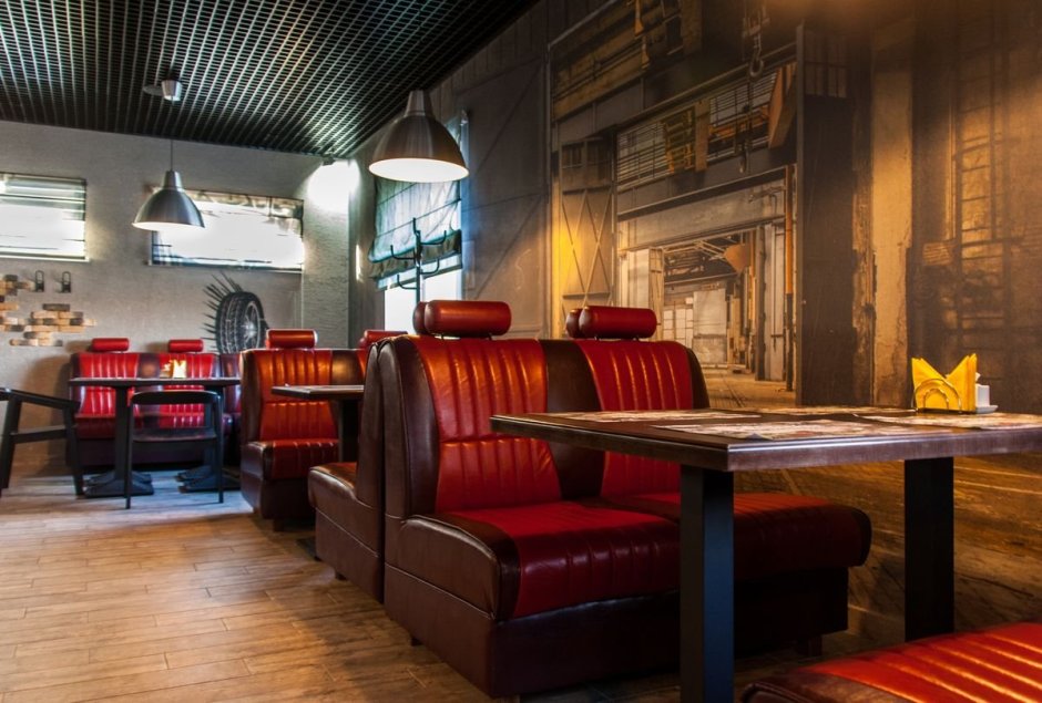 Кафе в гаражном стиле