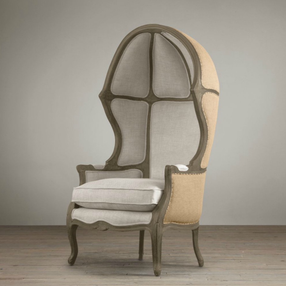 Кресло купол rh Versailles Domed Burlap backed Chair