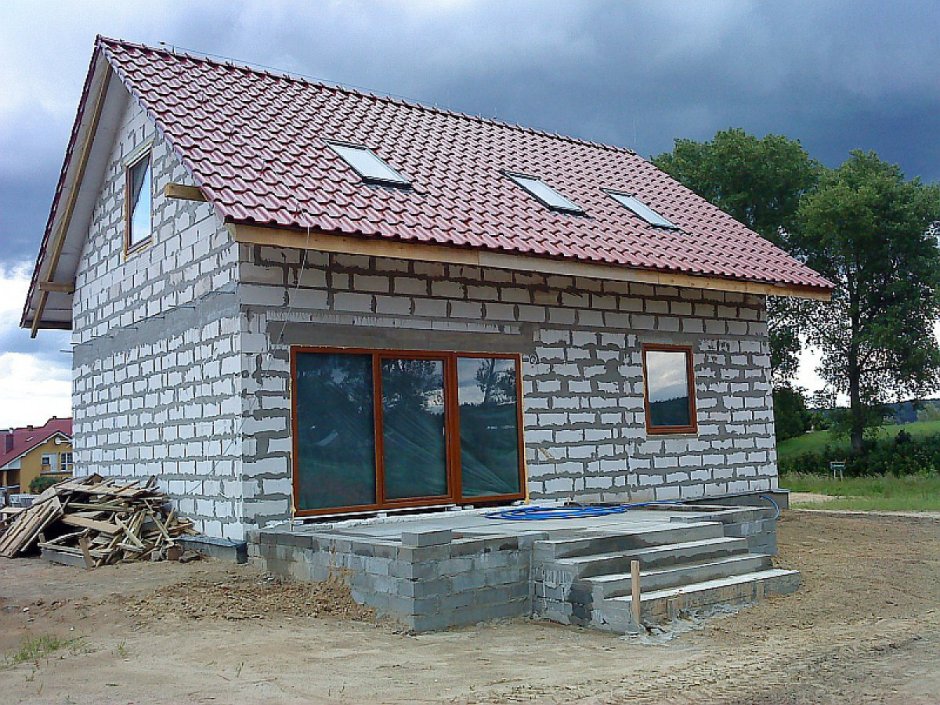 Одноэтажный дом в стиле Кантри