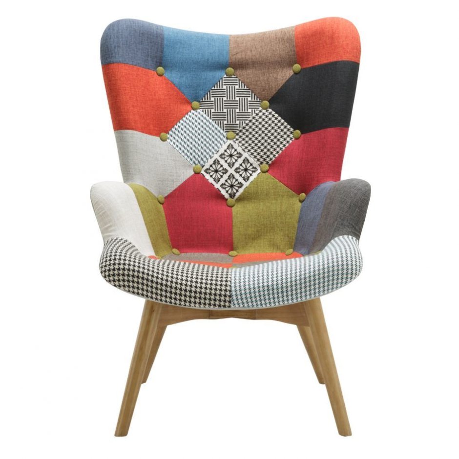 Кресло с узорами цветное