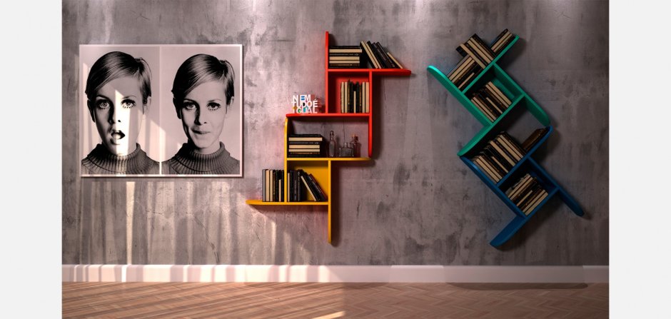 Полка "Wall Shelf-s (bas WL-001)" белая