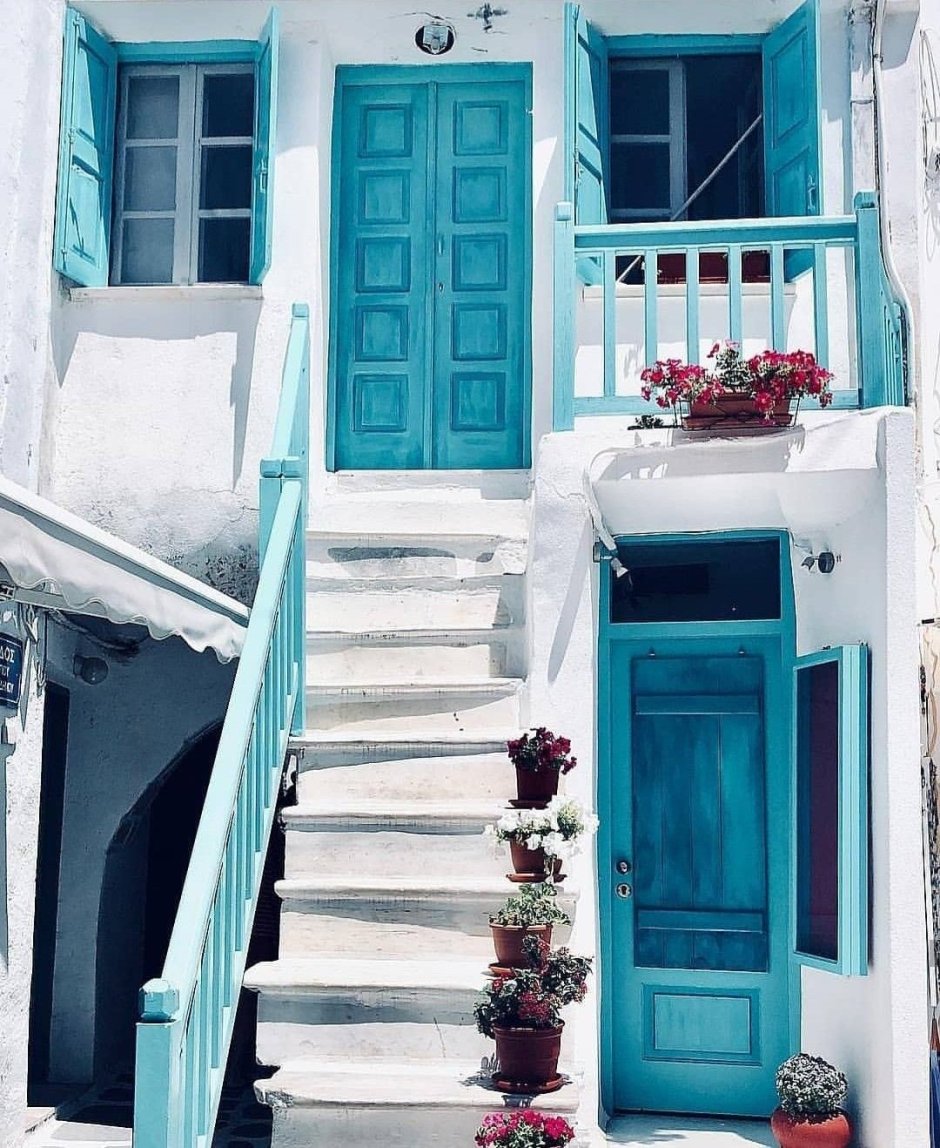 Дома Греции красивые зимой