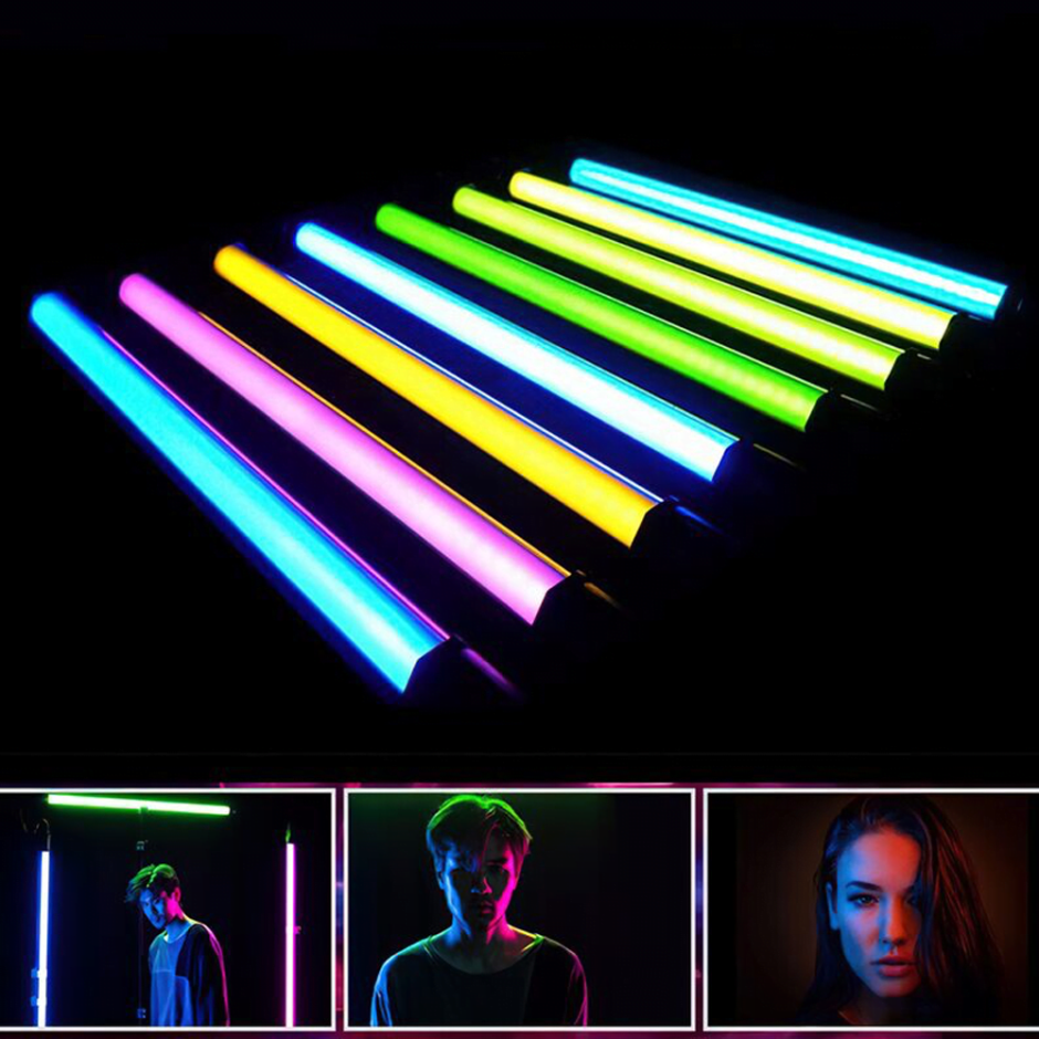 Цветная RGB лампа трубка led tube