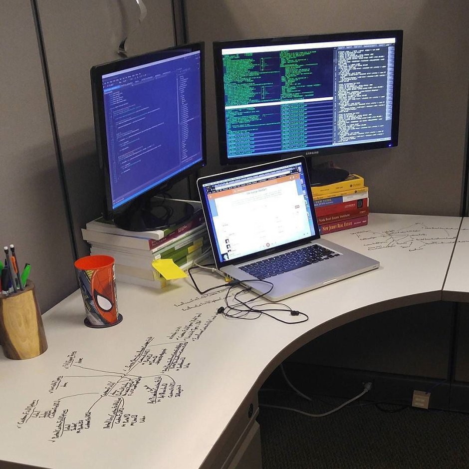 Дизайнерский рабочий стол программиста