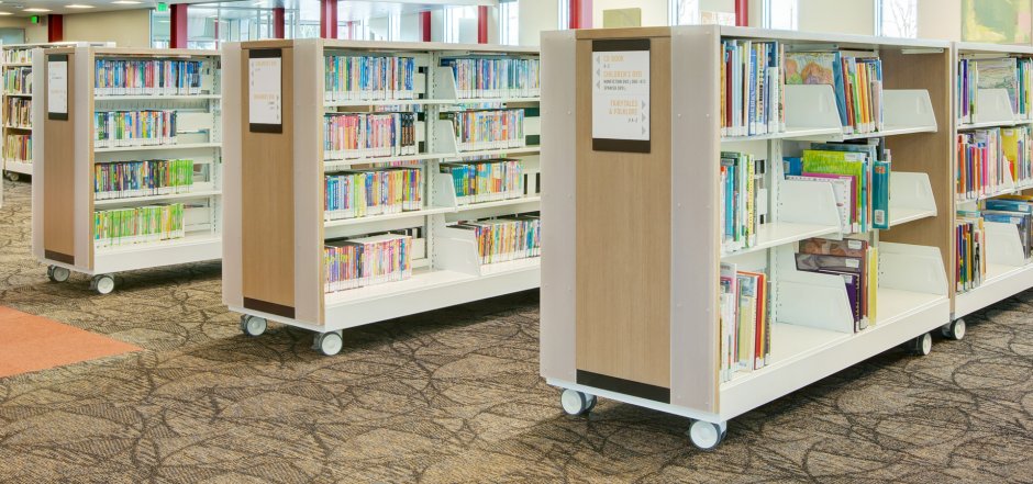 Библиотечные стеллажи для школьных библиотек