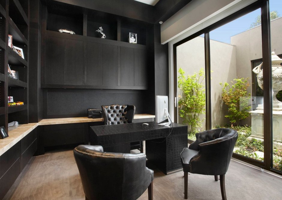 Мужской кабинет в современном стиле