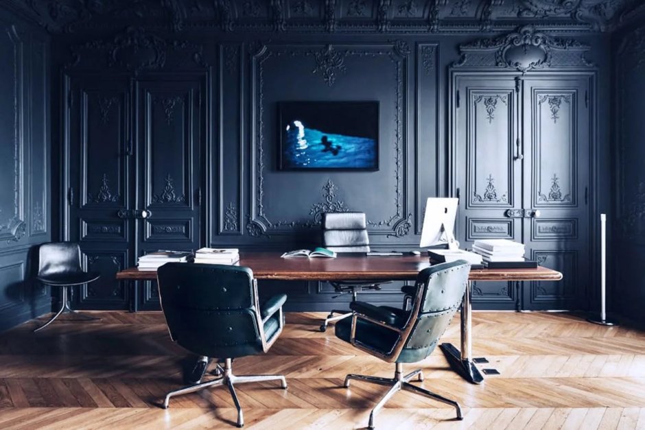 Черная мебель в интерьере