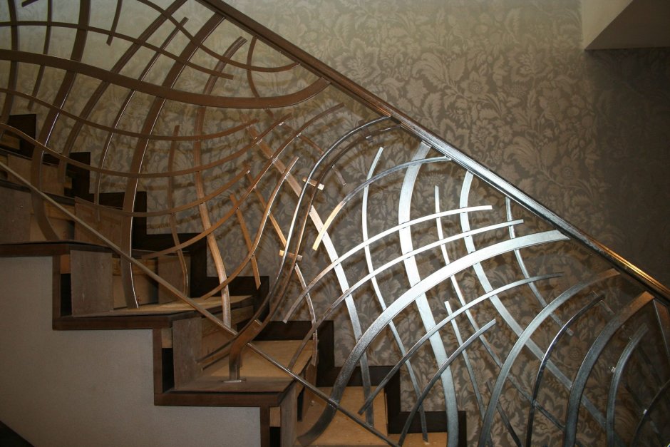 Ограждения для лестниц из металла Модерн