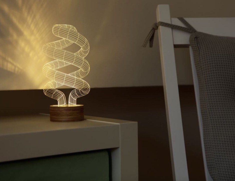 Дизайнерский светильник из оргстекла