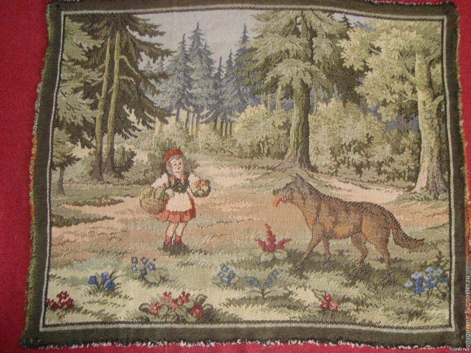 Винтажный ковер с оленями