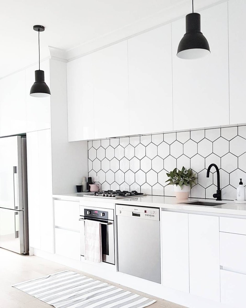 Hexagon White фартук