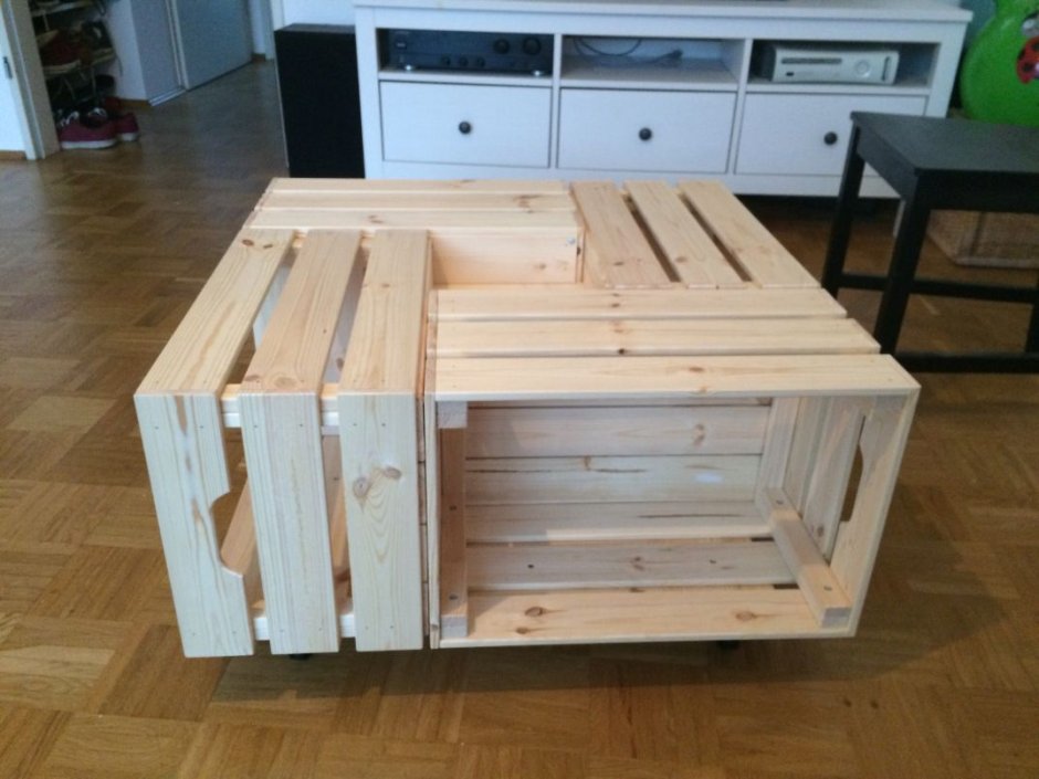 Ikea ящик деревянный КНАГГЛИГ