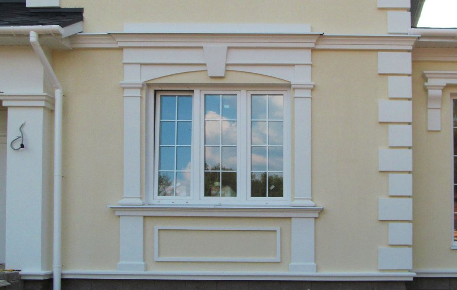 Декор на окна из пенопласта