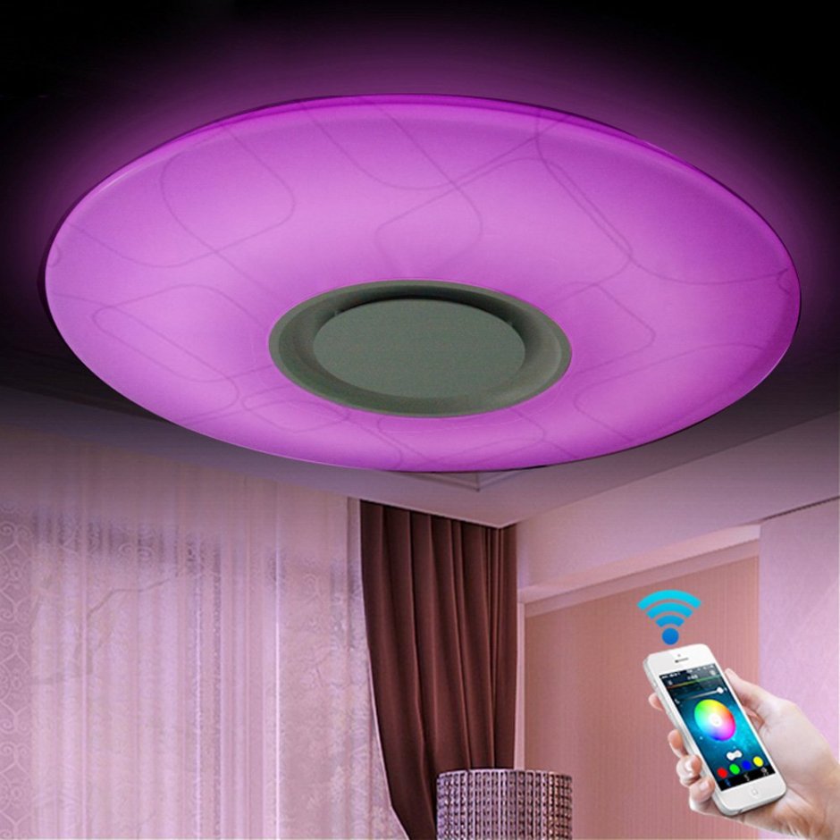 Светильник RGB 72w с Bluetooth колонкой