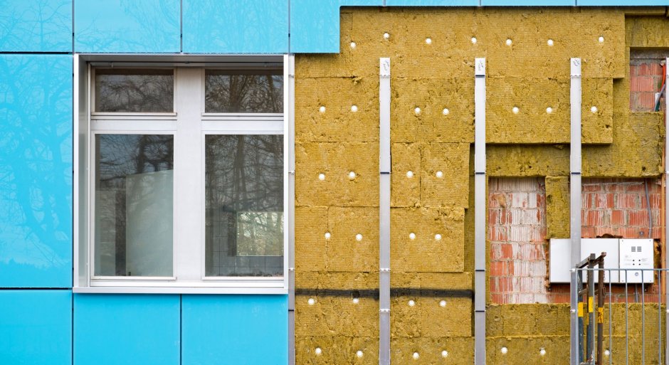 Утепление фасада минеральной ватой