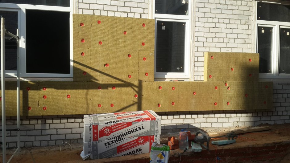 Обрешетка под сайдинг с утеплителем Rockwool